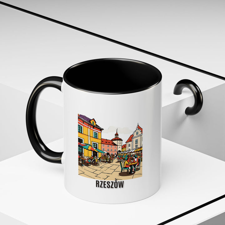 Enjoy a piece of Rzeszów with this beautifully designed ceramic mug. Featuring vibrant artwork inspired by the city’s scenic landscapes and historic sites, it is microwave and dishwasher safe, making it both practical and artistic.