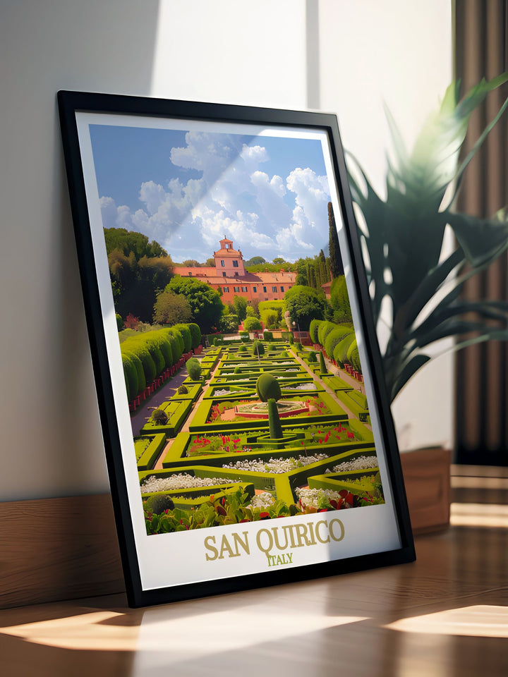 Transform your home with the San Quirico Archway Poster Print. This colorful wall art is designed to brighten any room. Pair it with Horti Leonini framed prints to create a stunning decor that celebrates Italian beauty and makes a thoughtful gift for friends.