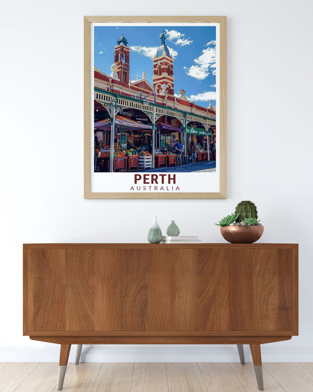 Add a touch of dynamic elegance to your living space with Freemantle Markets stunning living room decor. These modern prints capture the lively essence of this Perth market bringing a sense of vibrancy and style to your home