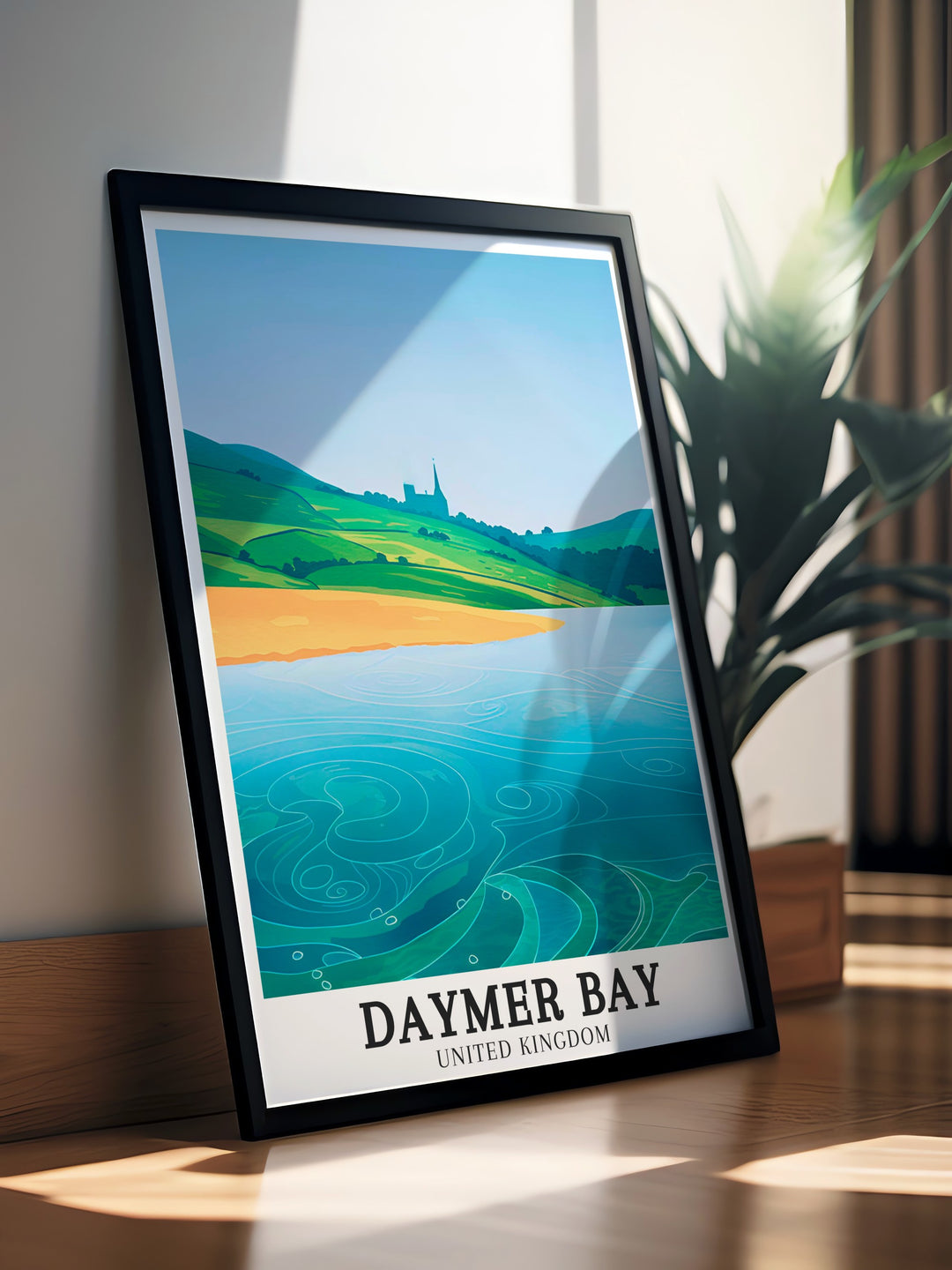 Featuring Daymer Beachs stunning expanse of golden sand and the peaceful waters of Daymer Bay, this canvas art offers a calm and soothing view. Its an ideal choice for those who appreciate the serene beauty of Englands coastlines.