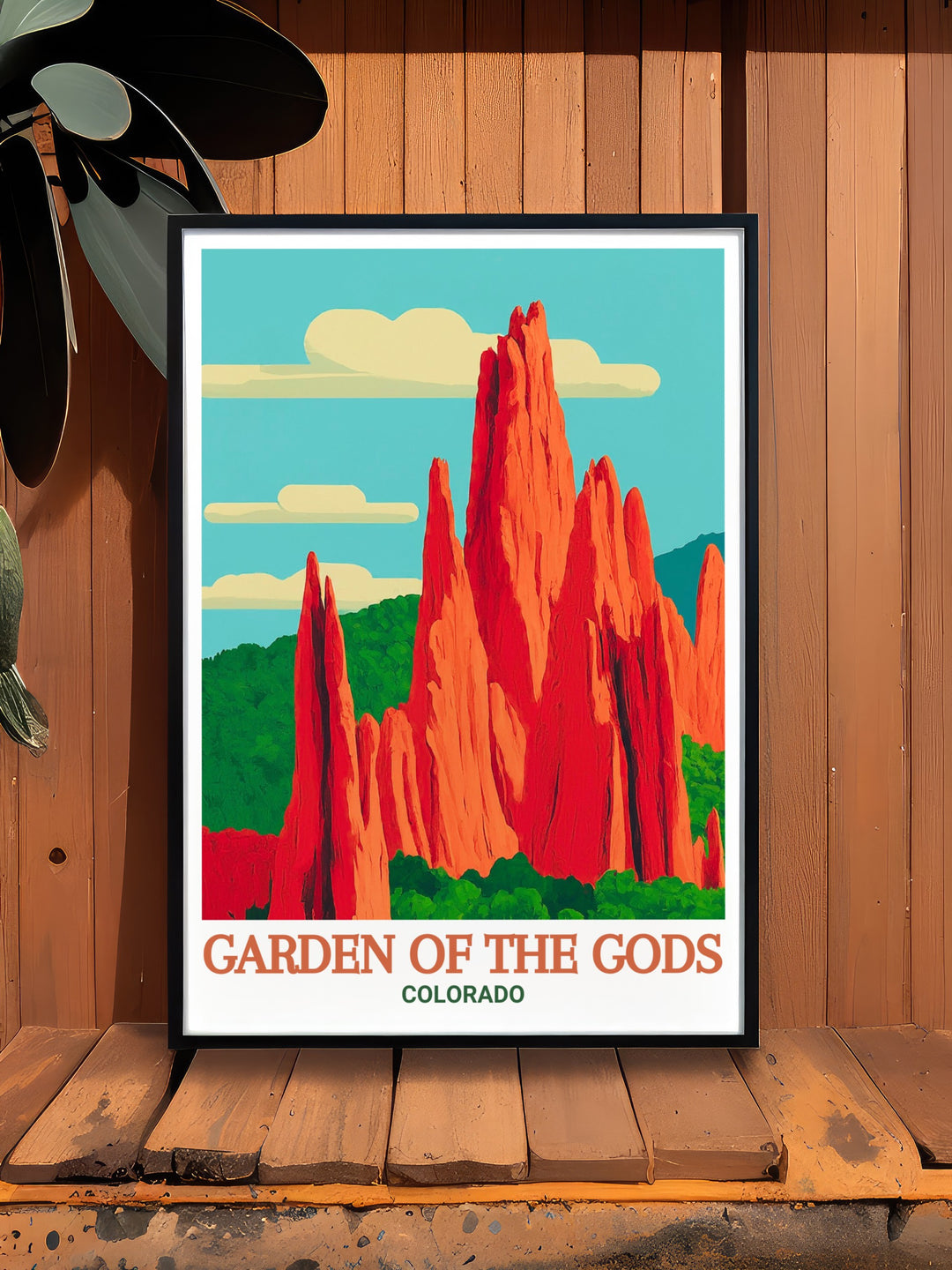 Gardens Gods art featuring the Tower of Babel in Colorado perfect for enhancing living room decor with modern art