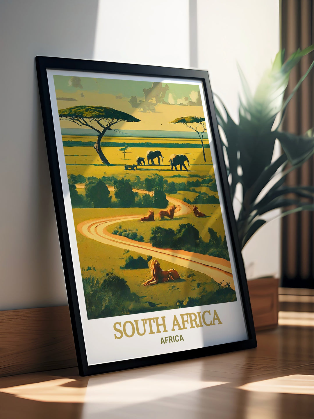 Table Mountain and Lions Head wall art featuring the grandeur and breathtaking views of these iconic landmarks. This print is perfect for adventurers and travelers, celebrating the awe inspiring natural wonders of South Africas Cape Town region.