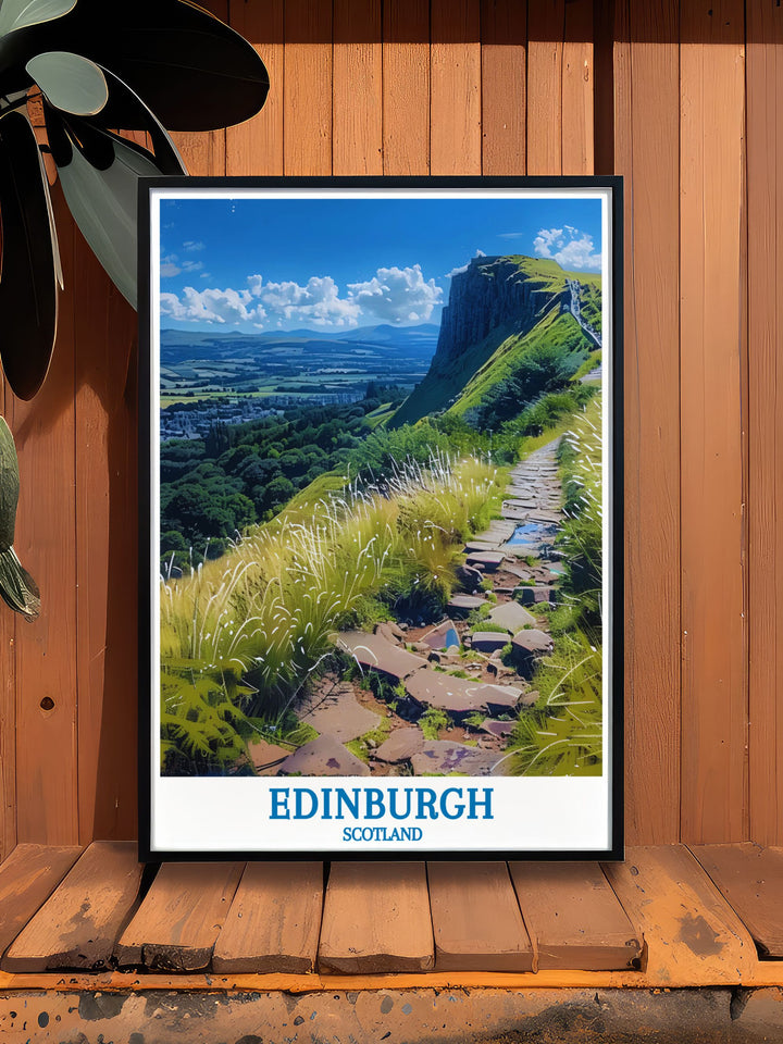 Canvas art print of Edinburghs Royal Mile, capturing the lively atmosphere and historic significance of Scotlands capital, perfect for any room.