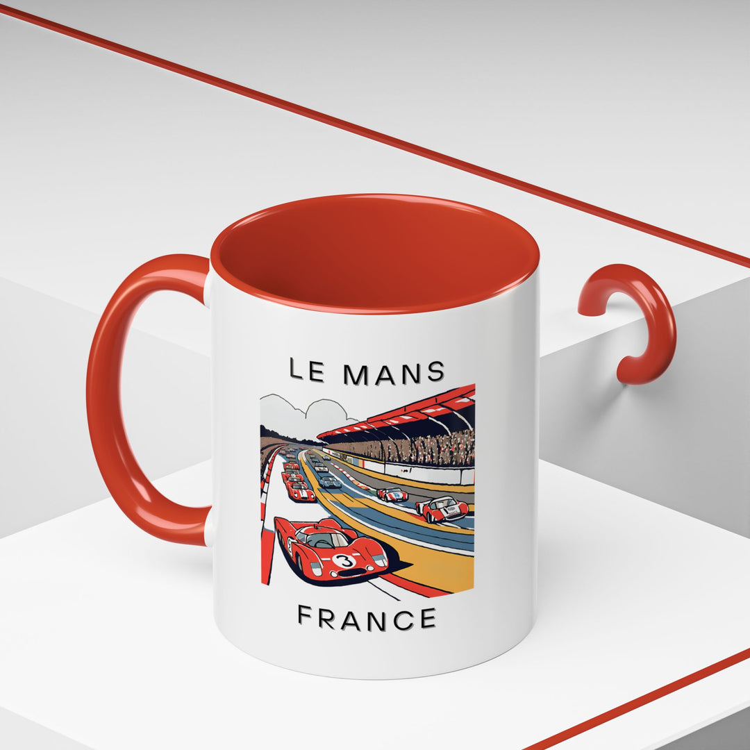 A beautiful Le Mans France mug capturing the city’s picturesque landscape. Ideal for enjoying coffee or tea, this durable mug makes a perfect gift for lovers of France. Dishwasher-safe for easy cleaning and microwave-safe for added convenience.