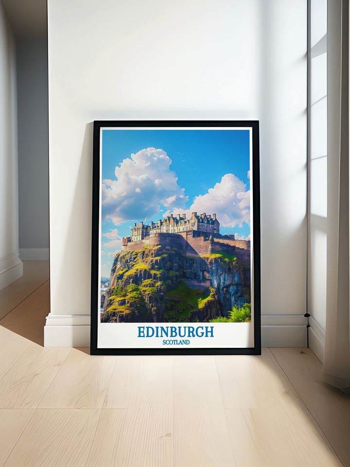 Modern wall decor featuring the lively Royal Mile, with its historic architecture and vibrant street life, ideal for enhancing any living space.