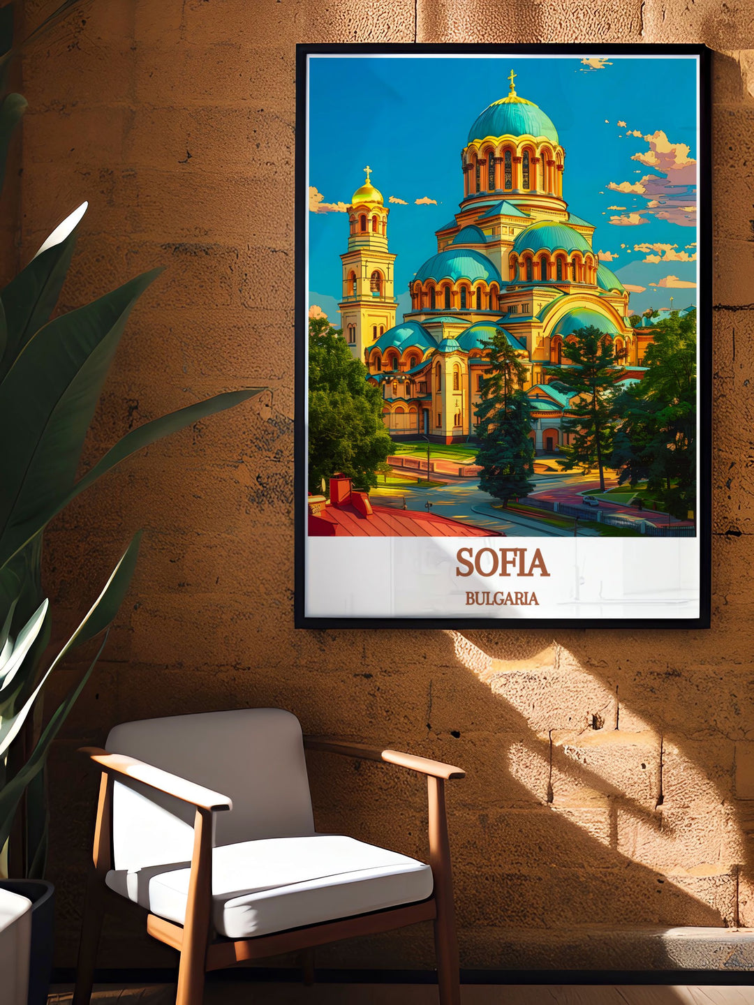 Elegant Sofia Poster featuring BULGARIA St. Alexander Nevsky Cathedral an ideal gift for birthdays anniversaries or Christmas bringing the cultural heritage of Bulgaria into your home.