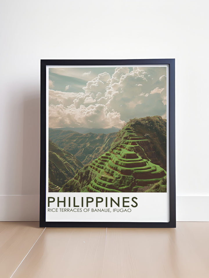 Stunning Philippines Artwork featuring Rice Terraces of Banaue Ifugao designed to enhance any space with its natural beauty and elegance perfect for living rooms bedrooms or offices makes a great gift for travelers and nature lovers