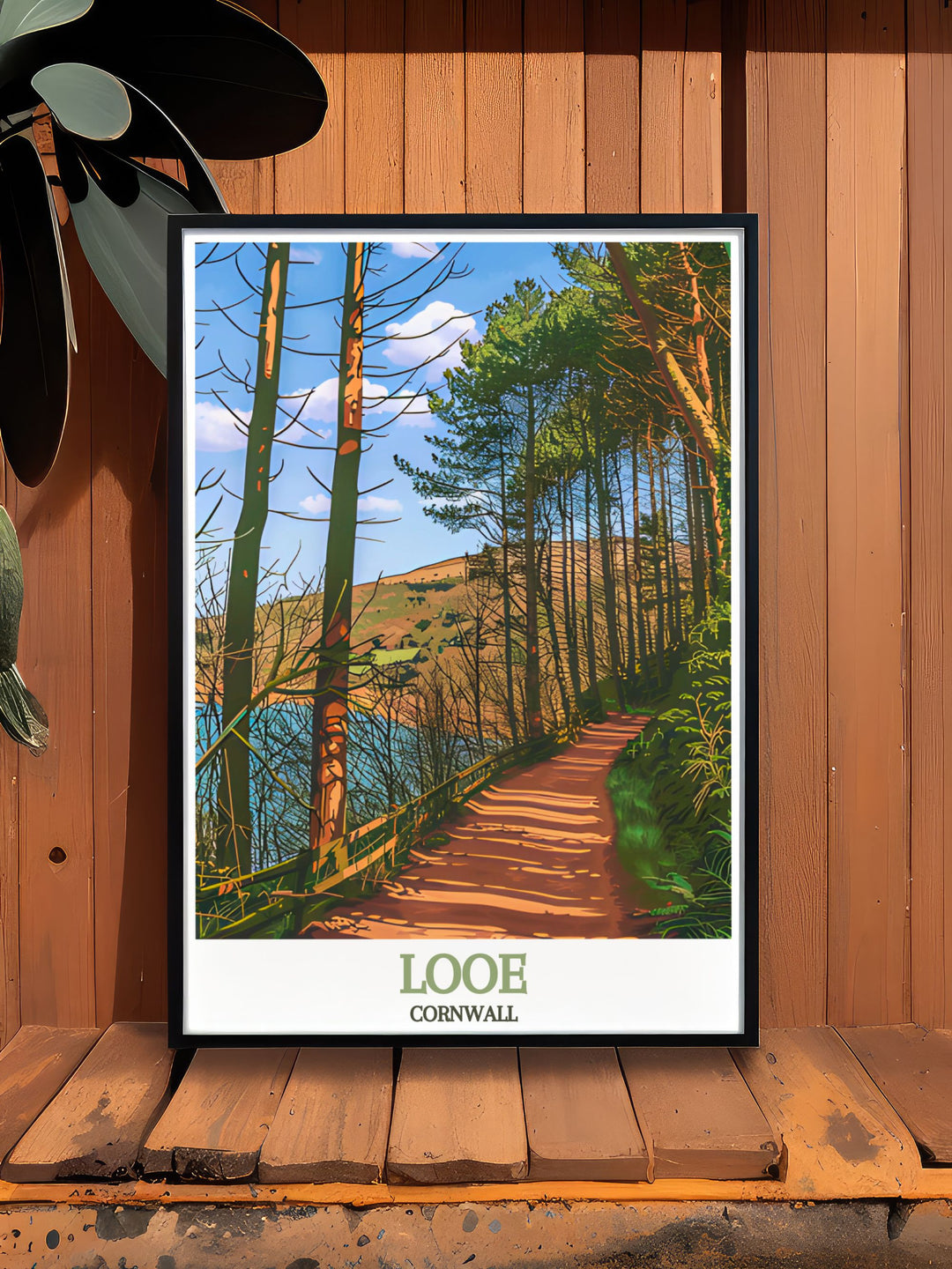 Stunning The Kilminorth Woods modern art illustrating the serene and captivating woodland of Cornwall these prints offer a stylish and sophisticated addition to any home decor and make a thoughtful gift for those who love nature and Cornwall.