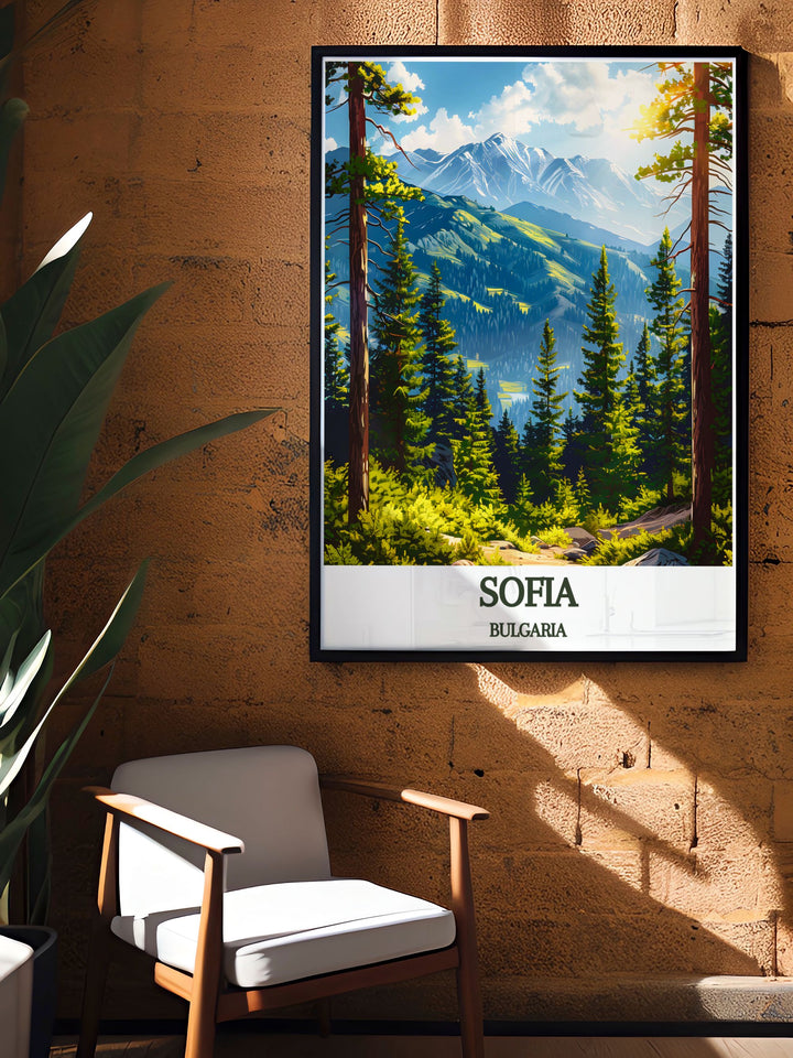 Elegant Sofia Poster featuring BULGARIA Vitosha mountain an ideal gift for birthdays anniversaries or Christmas bringing the natural splendor of Bulgaria into your home.