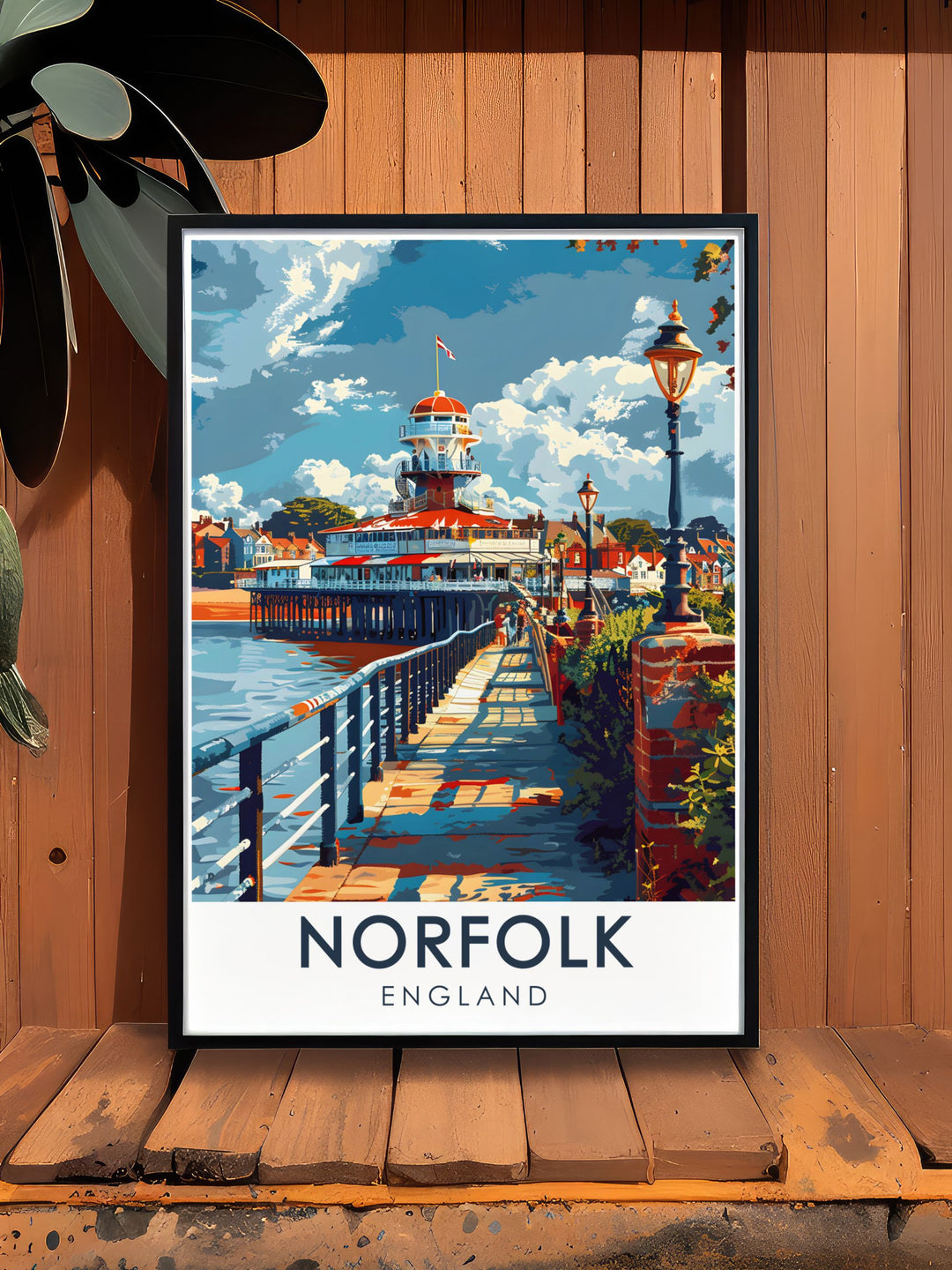 AONB Poster of Holkham Beach with captivating seascapes perfect for enhancing your living space with a unique blend of rustic charm and modern style