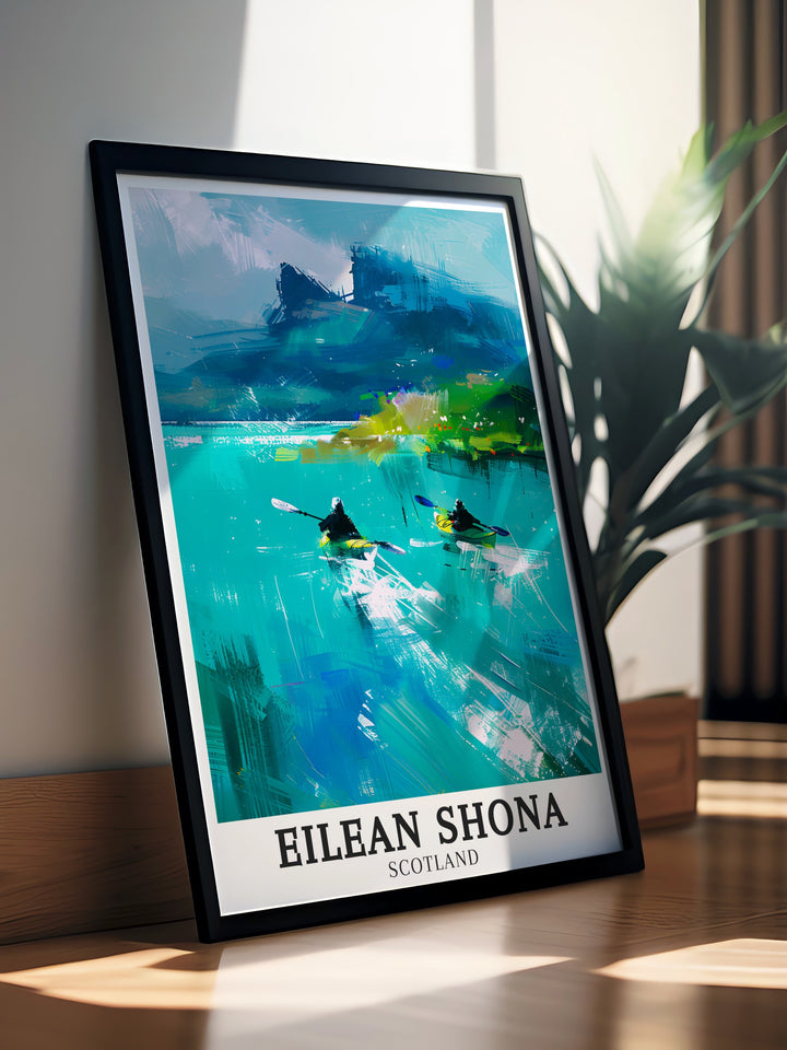 Inner Hebrides Captivating Views. Featuring detailed illustrations of Eilean Shona and Loch Moidart, these prints capture the essence of Scotlands natural beauty. Perfect for adding a touch of the Scottish Highlands to your home decor.