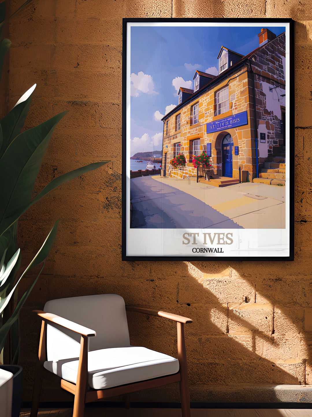 This poster of St Ives Museum invites viewers to explore the captivating history and vibrant culture of Cornwall, making it a perfect addition to any art collection.