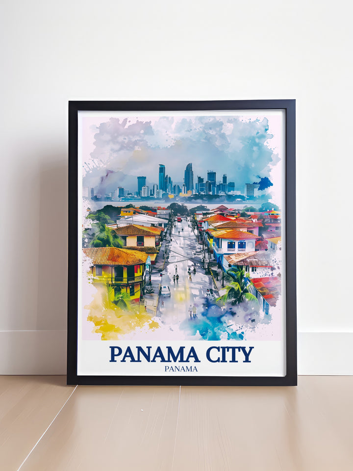 Cherish vacation memories with Casco Viejo Panama City skyline beach prints perfect for thoughtful gifts and home decor