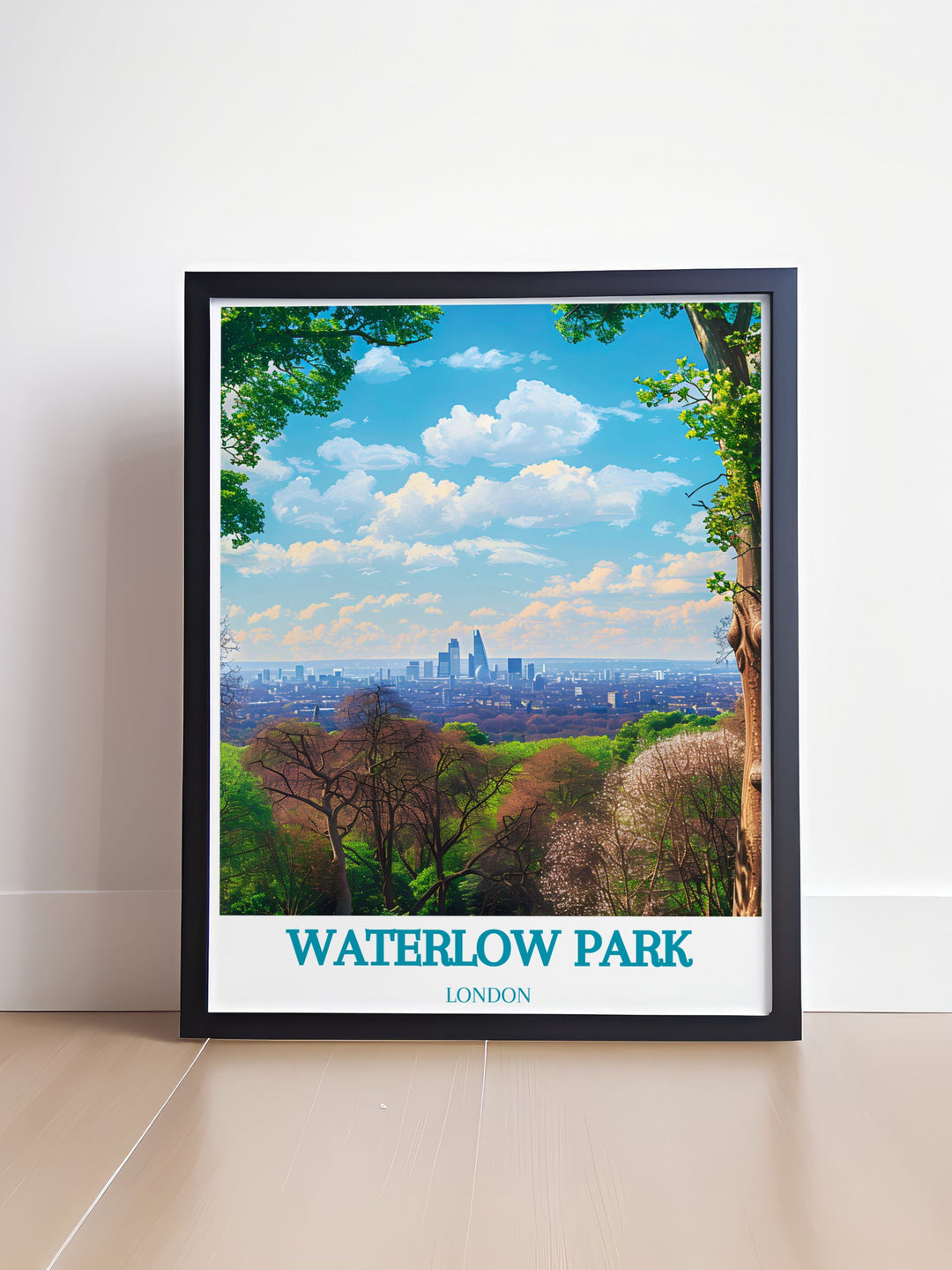 Celebrate the beauty of North Londons Highgate Village with a Waterlow Park Poster this elegant artwork is ideal for those who appreciate the tranquil parks and historic charm of Londons iconic neighborhoods perfect for any home or office space