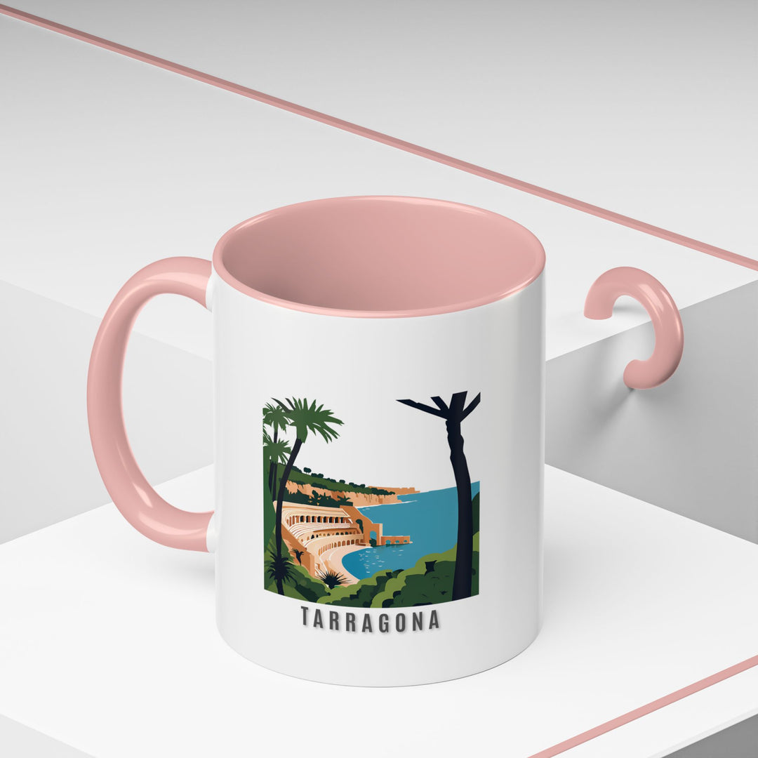 Bring home a piece of Tarragona with this beautifully crafted Spain mug showcasing the citys picturesque scenery. Made from durable ceramic, dishwasher and microwave safe, it is perfect for daily use or as a thoughtful gift for those who love Tarragona.