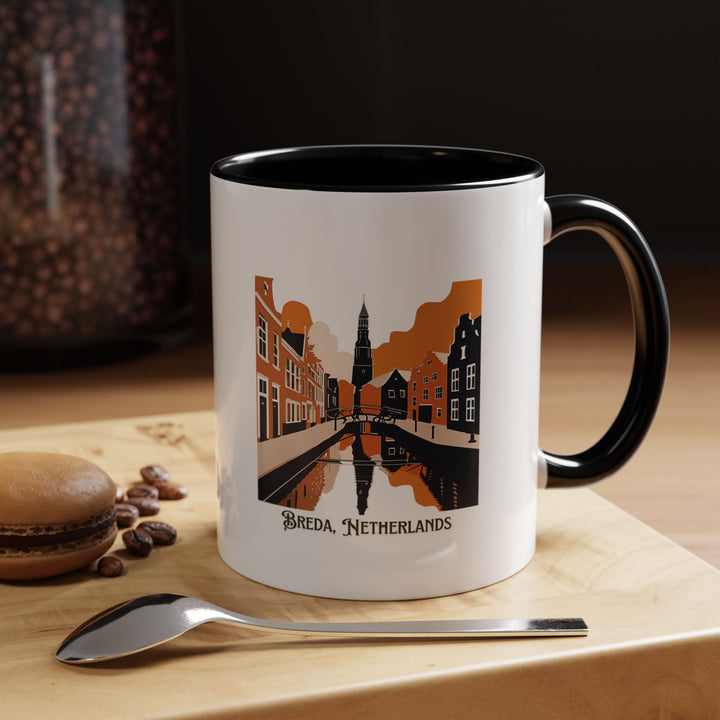 A beautifully designed Breda Netherlands mug celebrating the charm of the city. Perfect for coffee or tea lovers, it features intricate artwork inspired by Breda’s landmarks. Durable and dishwasher-safe, it makes a meaningful gift or keepsake for travelers and collectors.