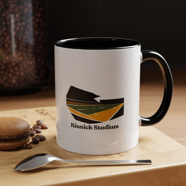 Enjoy your favorite beverage with this Kinnick Stadium mug, highlighting the iconic stadium’s thrilling atmosphere. Dishwasher-safe and durable, it is a meaningful gift or keepsake for fans of Iowa football.