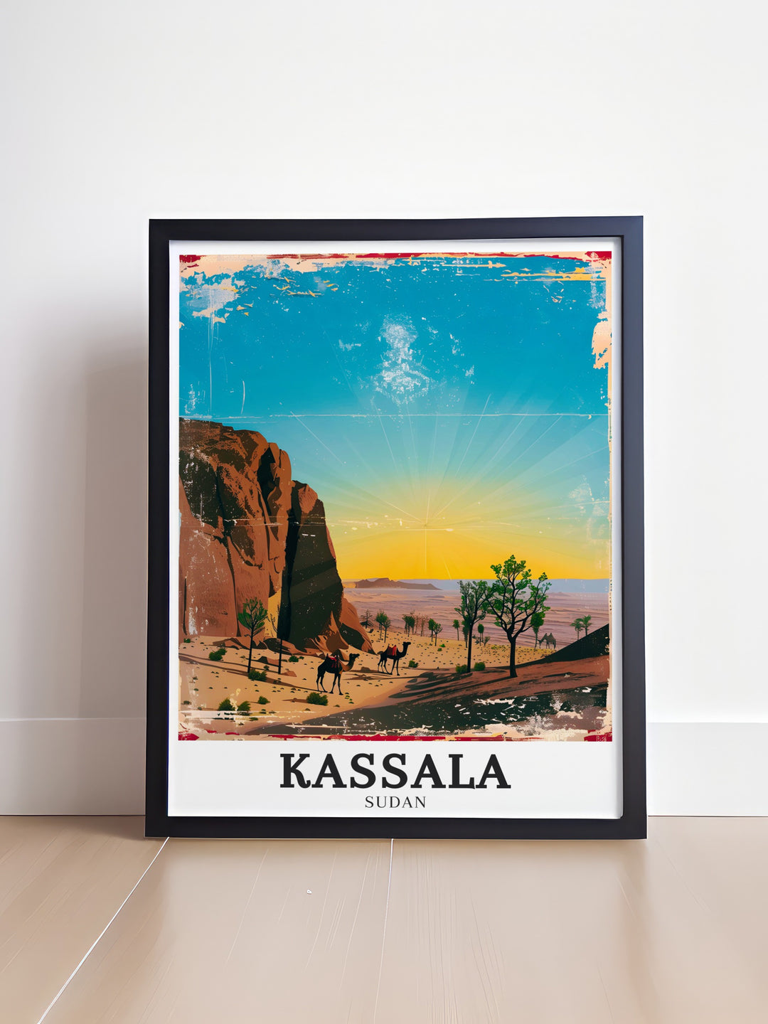 Kassala print with a focus on Taka Mountains East central Sudan capturing intricate details and vibrant landscapes perfect for a striking focal point in your home.