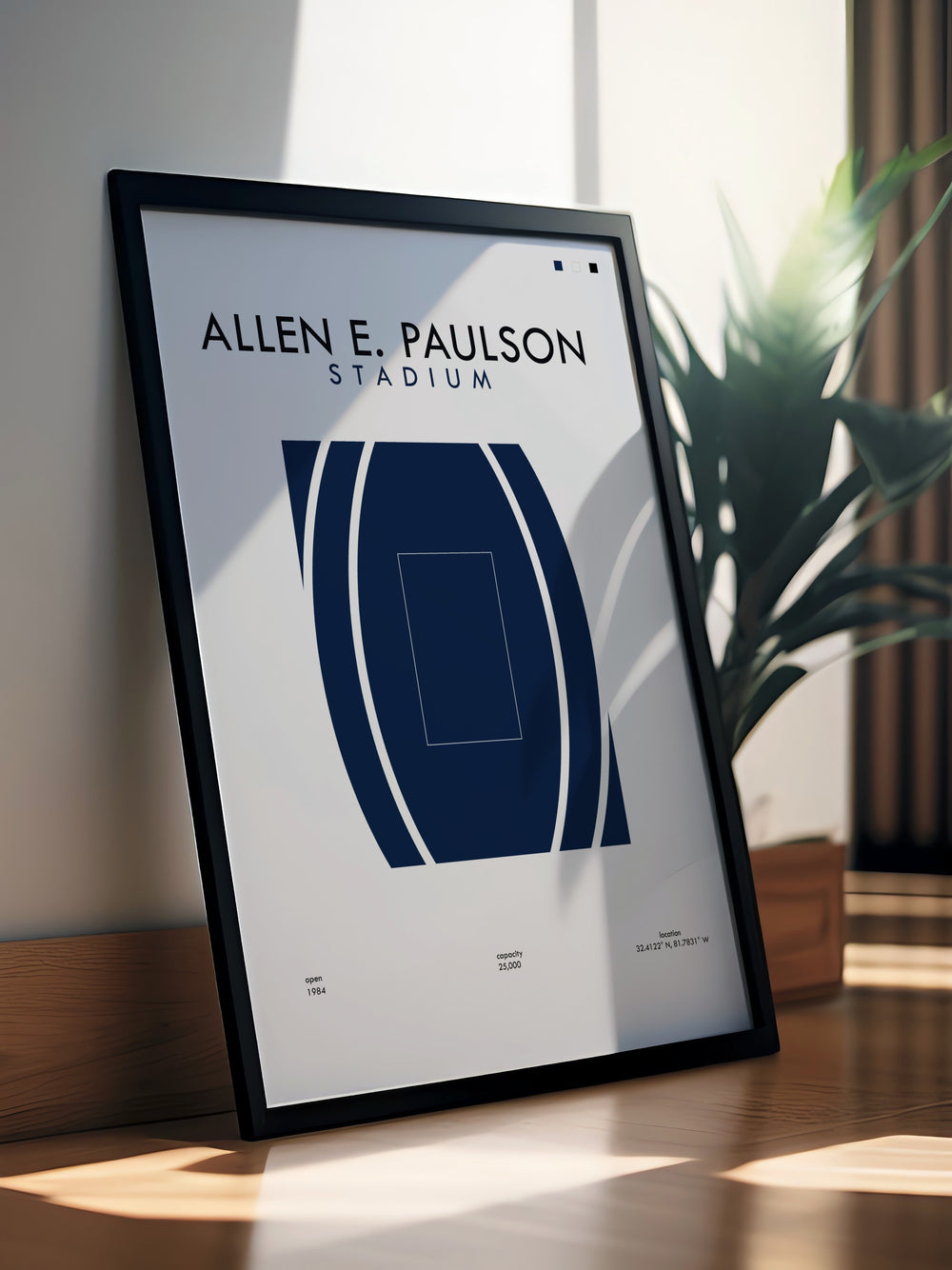 Paulson Modern prints featuring Georgia Southern Eagles football art ideal for retro college posters and college football fans