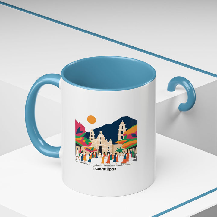 The Tamaulipas Mexico Mug brings the rich culture of Mexico to your home with beautiful artwork. Durable and practical, it is microwave safe and dishwasher safe. Ideal for daily use, it adds elegance to your routine and makes a thoughtful gift for those who love Mexican heritage.