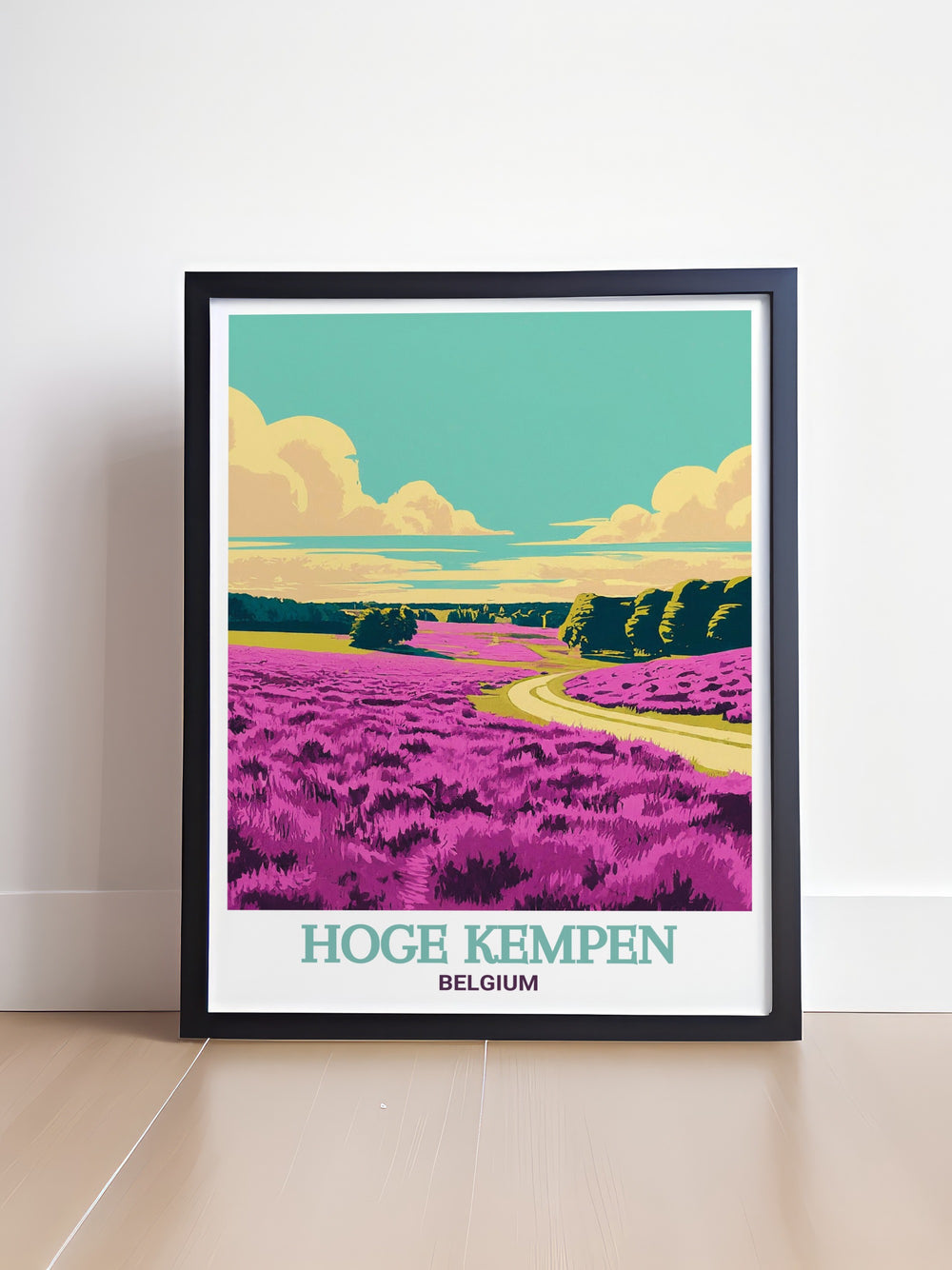 Featuring the lush landscapes of Hoge Kempen and the rolling heaths of Mechelse Heide, this Belgium art print adds a touch of the countrys diverse natural beauty to your wall decor.