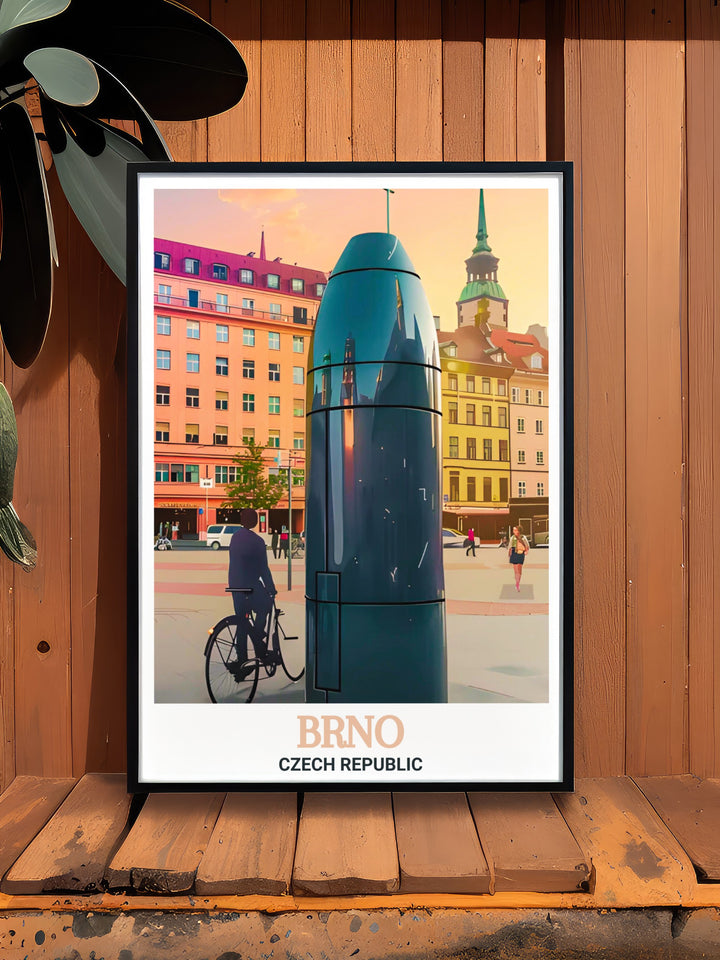 Stunning Brno Astronomical Clock framed prints offering the perfect wall decor for any home celebrating Brnos architectural beauty