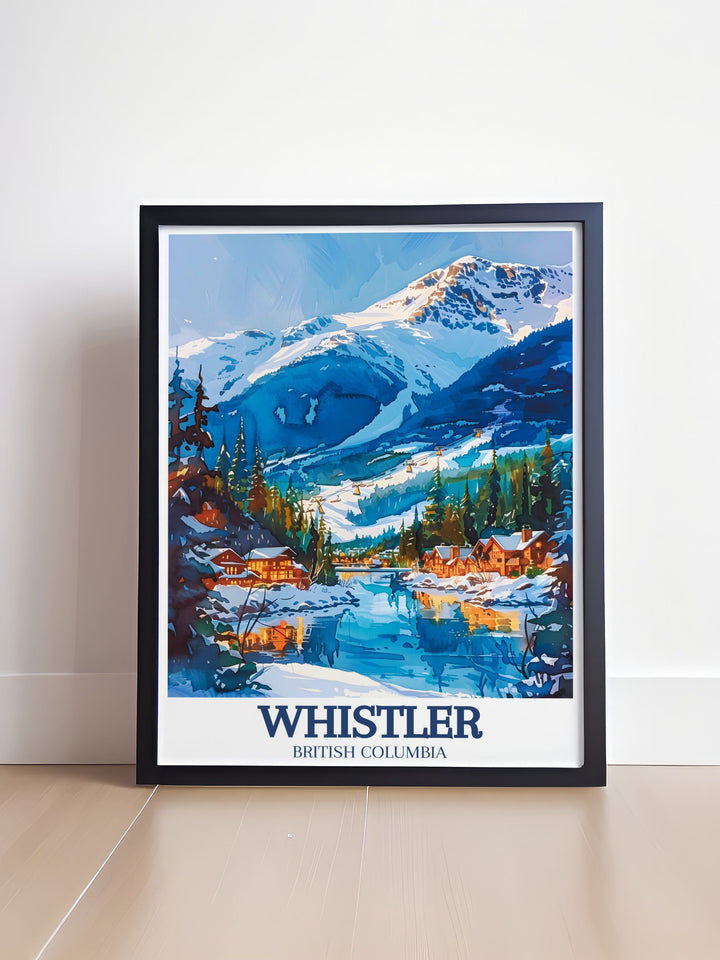 Coast Mountains artwork that transforms your home into a tribute to natures grandeur with its captivating scenery and vibrant colors perfect for adventurers and art enthusiasts