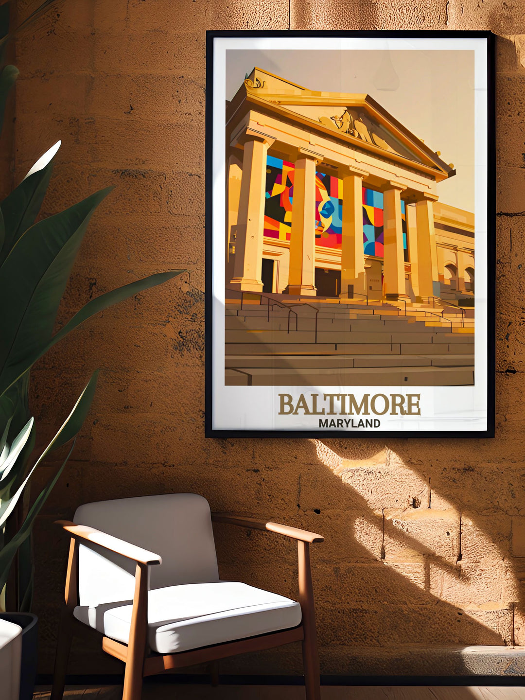 Vintage Baltimore Museum of Art print that captures the historic charm of Baltimore city this elegant wall art piece is perfect for adding a touch of nostalgia to your home decor and celebrating the citys rich artistic heritage