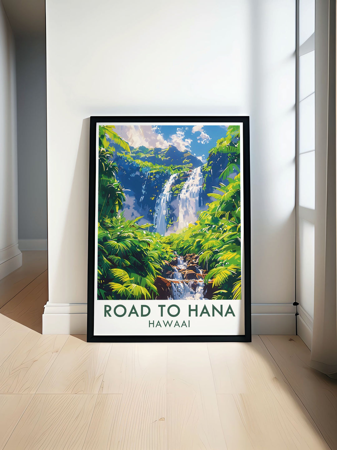 Hawaii Wall Art featuring the breathtaking Road to Hana and the dynamic Twin Flame Modern Prints perfect for creating an inspiring and elegant atmosphere in any room