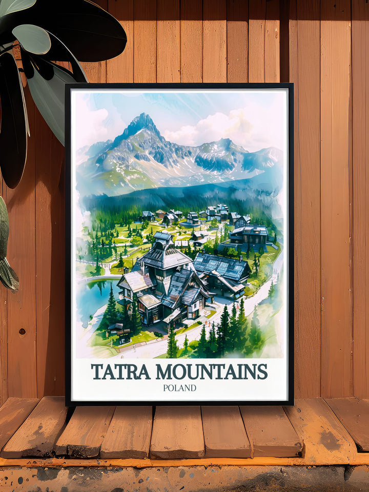 Tatra National Park and Dolina Koscieliska Modern Prints illustrating the majestic Tatra Mountains with vivid artwork perfect for adding a sophisticated focal point to your home decor