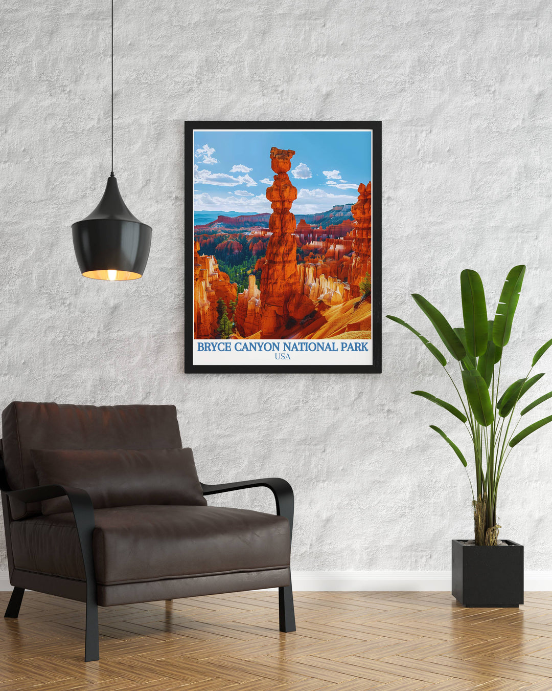 High quality Bryce Canyon photo showcasing the awe inspiring views of Thor's Hammer. Perfect for adding a touch of nature to your home decor. Available as a digital download for easy at home printing and immediate display.