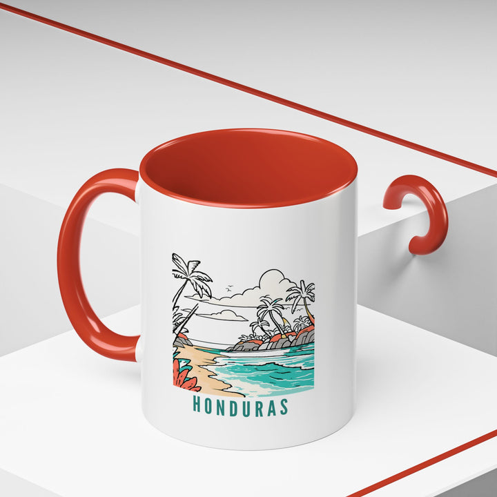 Capture the spirit of Honduras with this vibrant ceramic mug. Designed to be dishwasher-safe and durable, it is perfect for coffee or tea and serves as a thoughtful gift or collector's item for cultural enthusiasts.