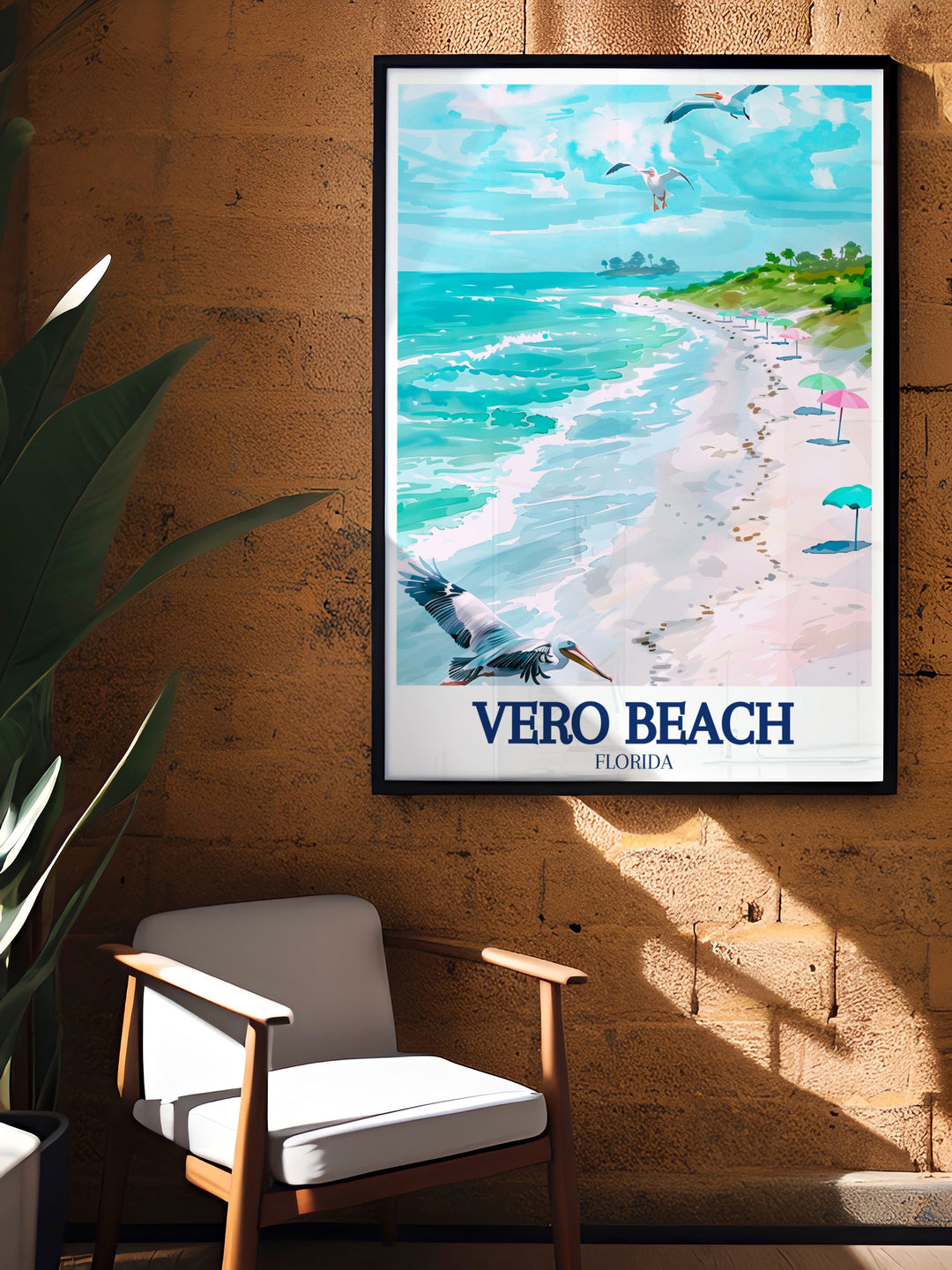 Vero Beach wall art showcases the stunning beauty of Floridas coastline. This artwork brings the gentle waves and sandy shores of Vero Beach into your home, offering a peaceful and calming addition to your décor, perfect for beach enthusiasts and travel lovers.