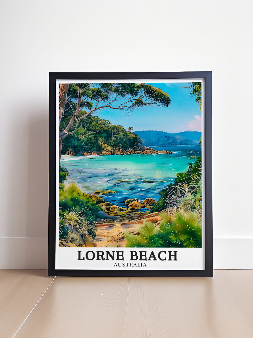 Elevate your home decor with Lorne Beach Poster and Lorne Bay Victoria Artwork featuring the tranquil beauty of Australias coast these stunning prints are ideal for creating a calming atmosphere in any room and make a thoughtful gift for lovers of Australia