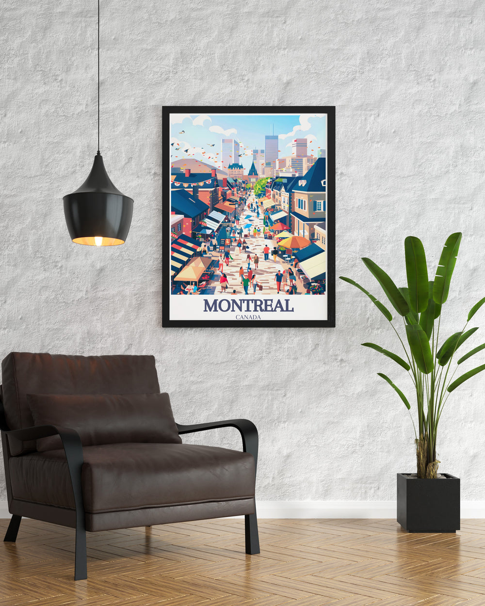 Montreals vibrant culture shines through in this travel poster, featuring Rue Saint Paul and the citys skyline. Whether youre decorating your home or looking for a thoughtful gift, this art print is a must have for those who appreciate Canadian landmarks.
