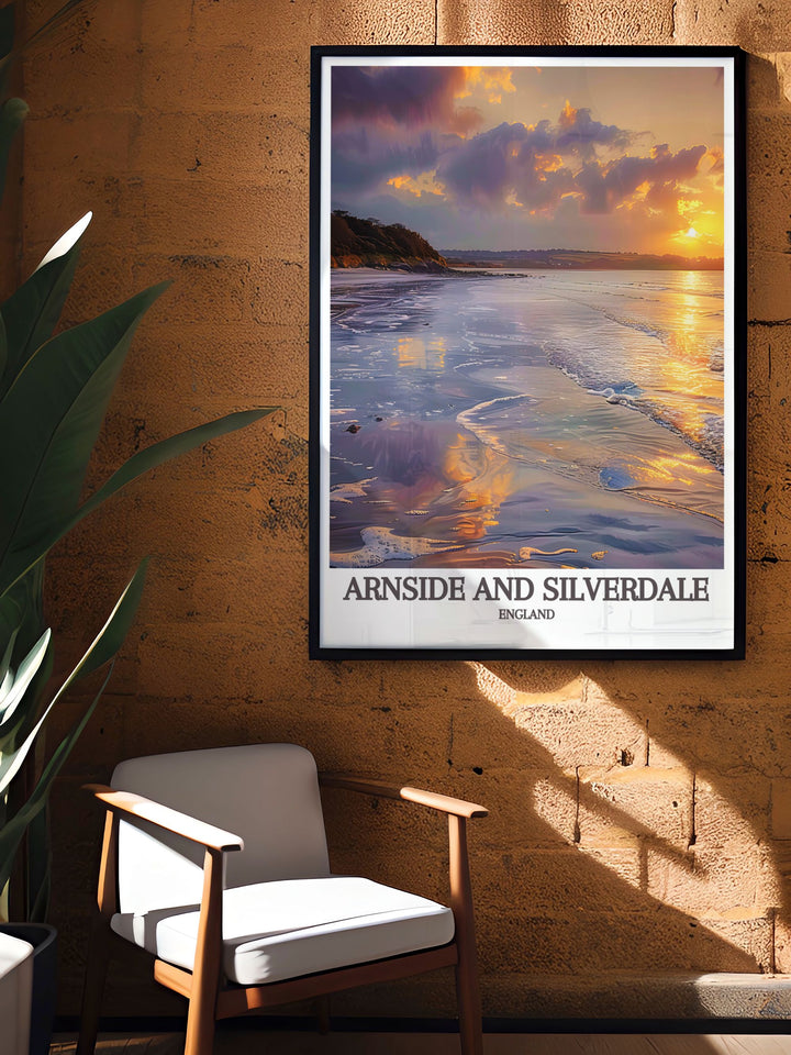 AONB posters highlighting the stunning scenery of Silverdale and Arnside with Morecambe Bay perfect for nature enthusiasts looking to bring the outdoors into their home