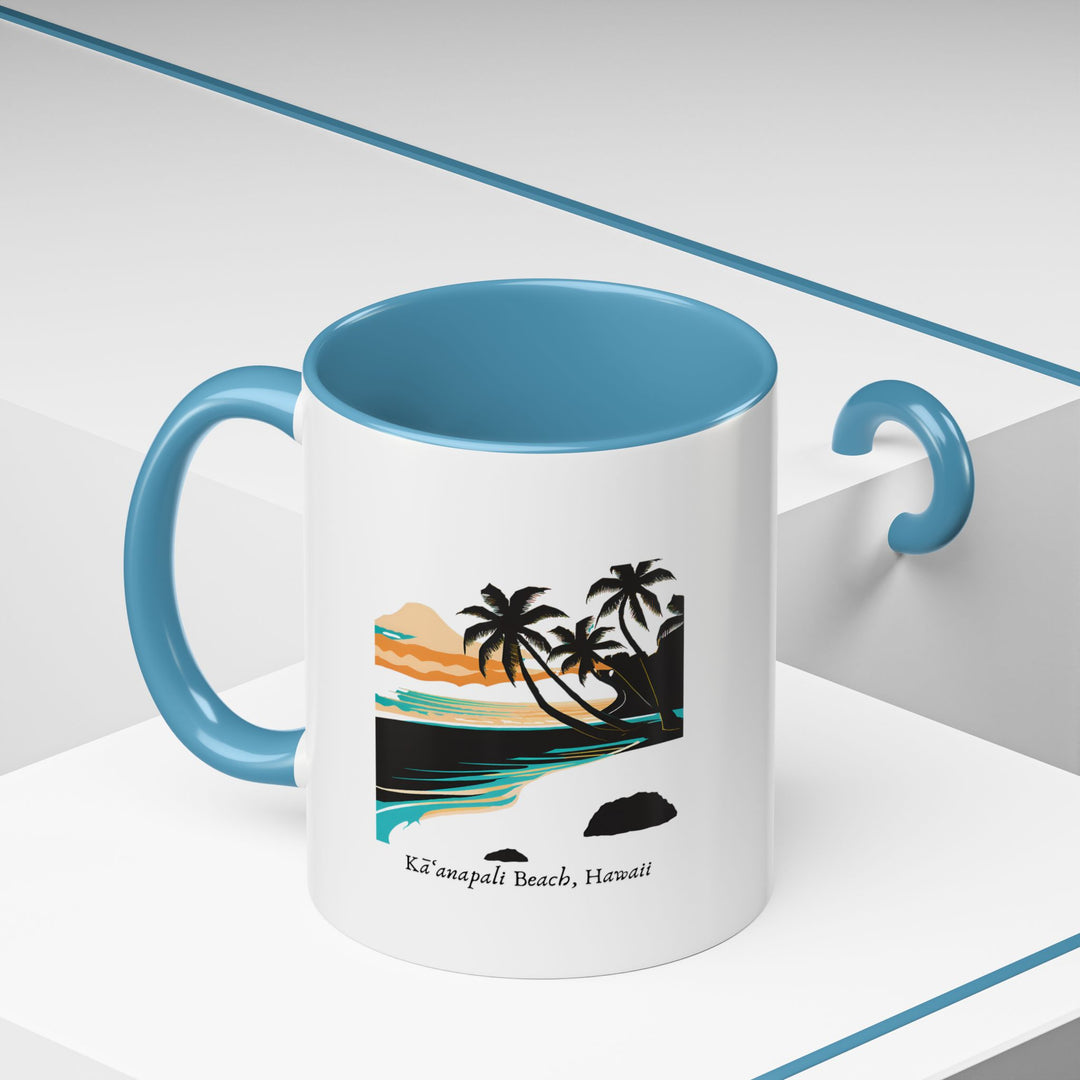 Bring the essence of Kaanapali Beach into your home with this stylish mug. Featuring artwork inspired by the beach’s beauty, it is dishwasher-safe and perfect for hot beverages, making it a great keepsake.