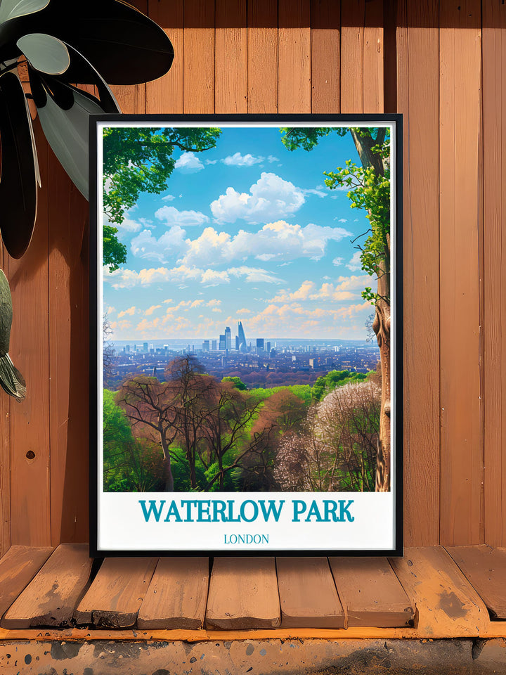 Waterlow Park Stunning Prints provide a beautiful tribute to one of Londons most beloved parks these prints are designed to bring the serene atmosphere of Waterlow Park into your home creating a peaceful and inviting space that reflects your love for Londons green spaces