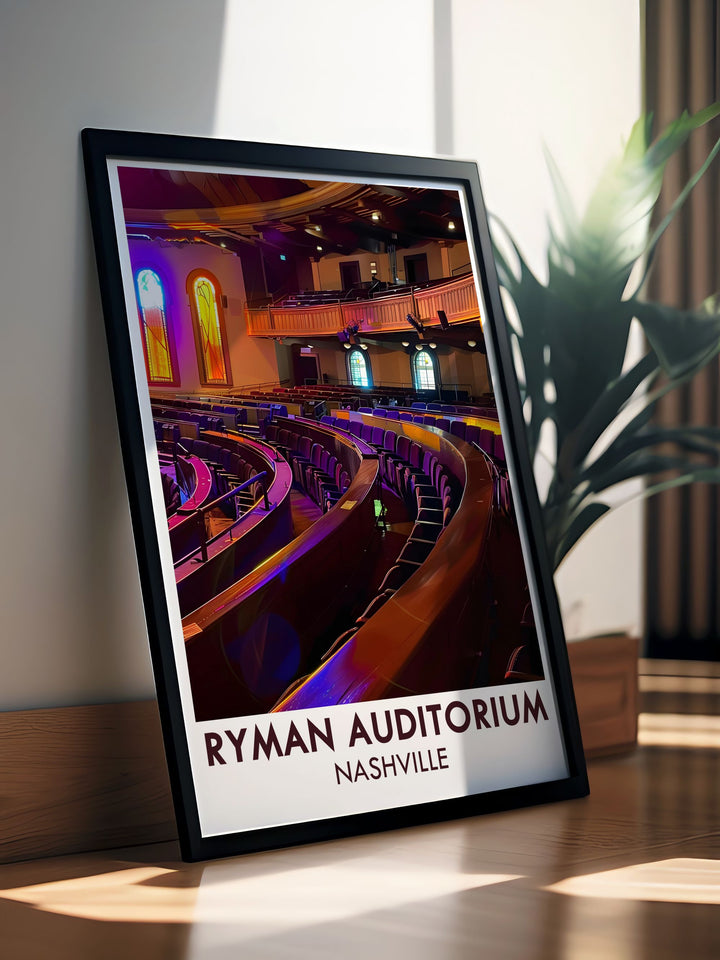 Stage and Auditorium modern prints featuring Ryman Auditorium stunning addition to your home decor country music art for collectors