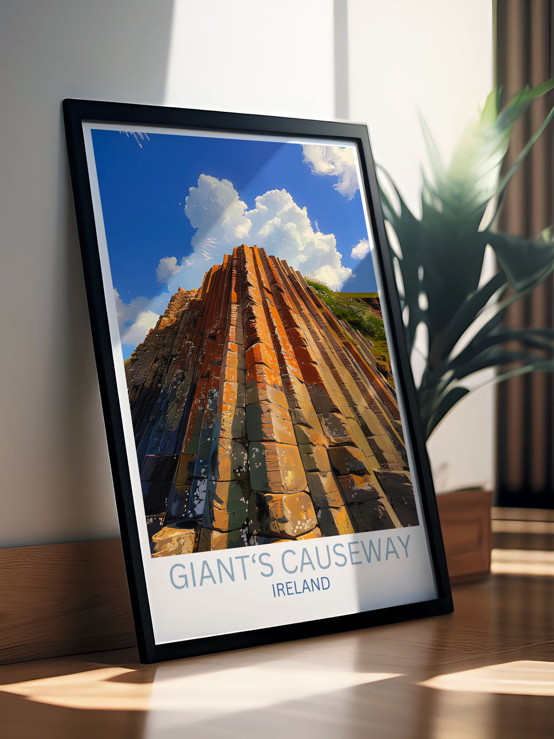 The Organ Pipes framed prints make excellent gifts for travel enthusiasts featuring the awe inspiring scenery of Northern Irelands famous landmark.