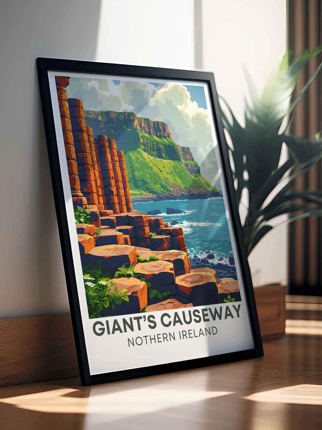 Modern wall decor featuring the Amphitheatre, capturing the stunning views of the cliffs and ocean, with its dramatic landscapes and natural beauty, ideal for adding a touch of Irish coastal charm to any space.