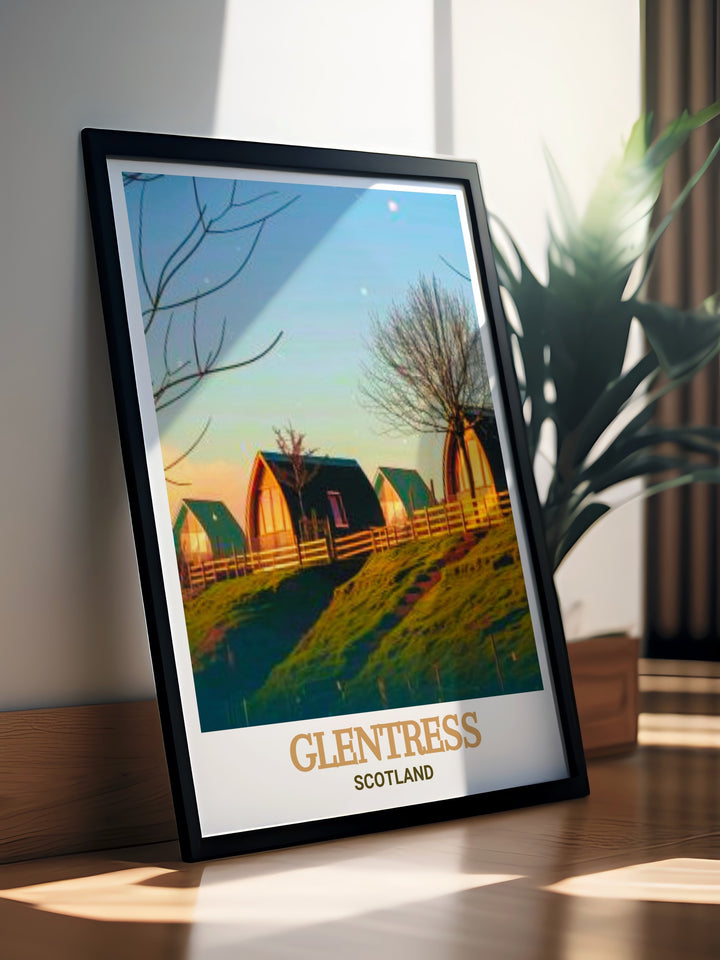 Glentress Print showcasing the natural beauty of Glentress Forest Lodges and the surrounding Innerleithen area in Scotland this cycling wall art is perfect for anyone who enjoys mountain biking and wants to add a touch of adventure to their home decor