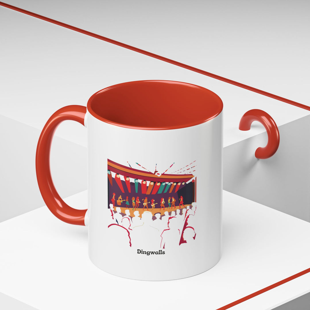 A Camden mug designed with care, showcasing the vibrant essence of Dingwalls. Dishwasher safe for convenience, it combines style and functionality, making it a perfect gift for those connected to London’s cultural landmarks.