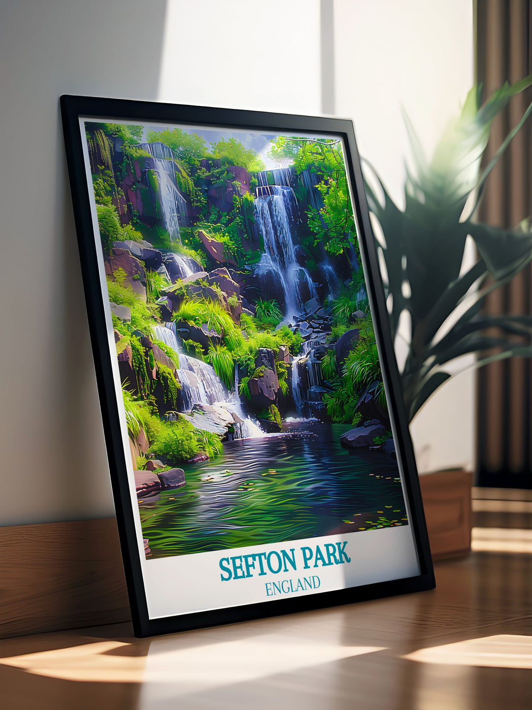 Liverpool poster highlighting the Liver Building alongside a charming Fairy Glen print. This wall art is perfect for adding a touch of history and fantasy to your home. The intricate details and vibrant colors make it a standout piece in any room.