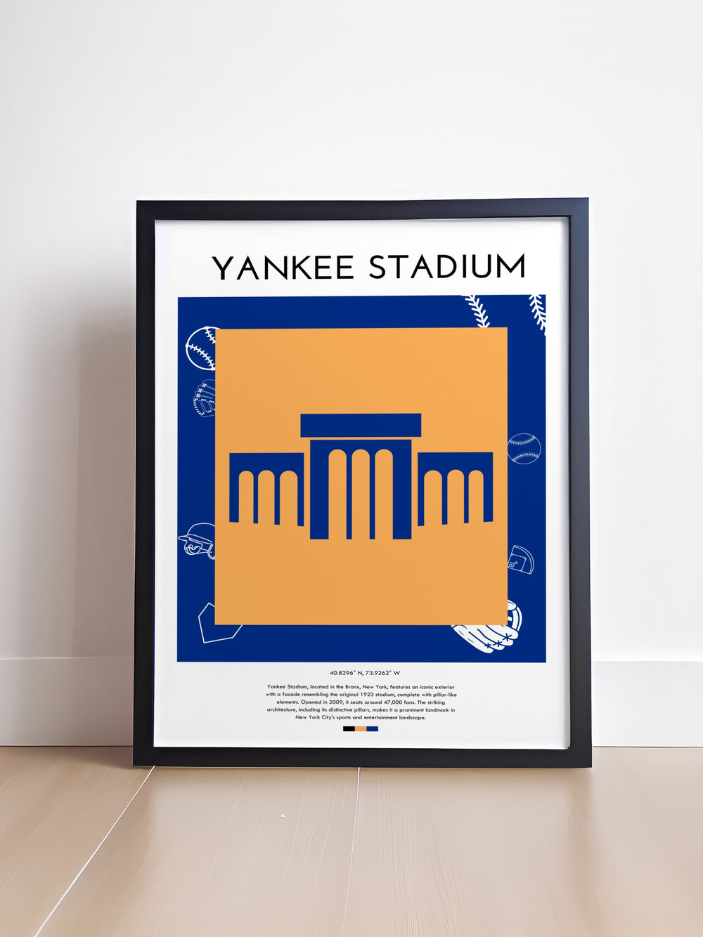 Vibrant Yankee Stadium Modern Art showcasing the energy and grandeur of New Yorks historic sports stadium for stylish wall decoration