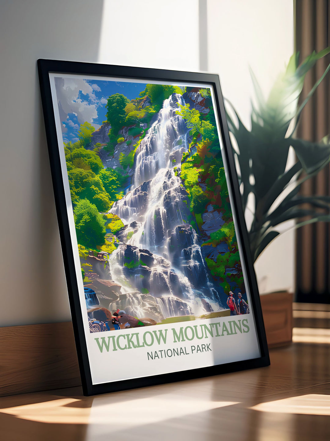 Exquisite canvas art depicting the iconic scenery of Wicklow Mountains National Park. With its rolling hills, dense forests, and tranquil lakes, this artwork brings the essence of Irelands natural beauty into your living space, ideal for nature lovers and art enthusiasts.