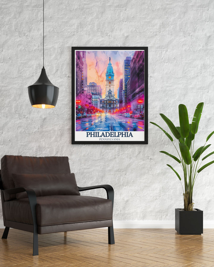 Captivating Philadelphia picture of Independence National Historical Park Franklin Institute and City Hall a perfect piece for home decor adding cultural depth and historical significance to any room