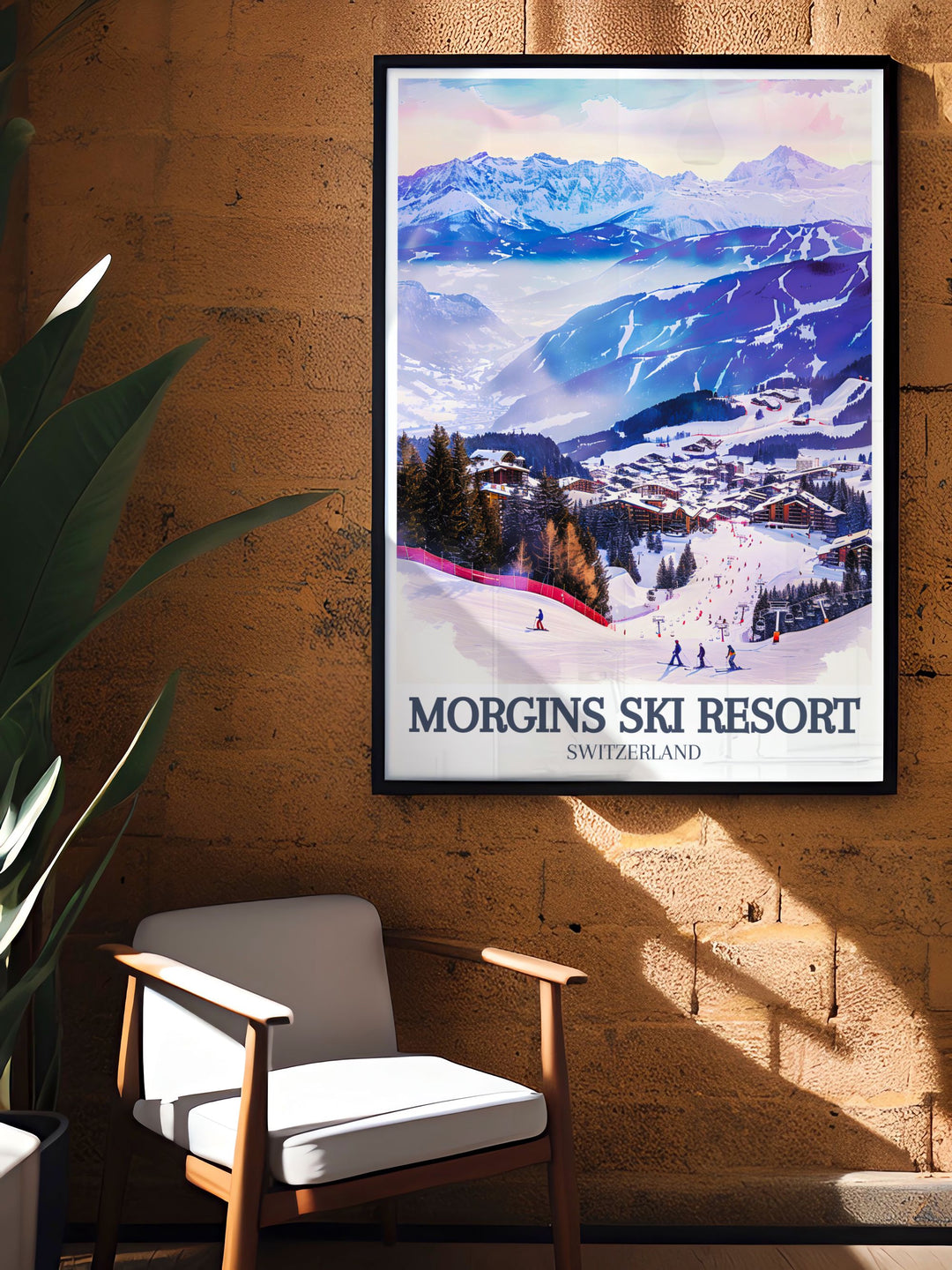 This Dents du Midi Wall Art captures the majesty of one of Switzerlands most iconic mountain ranges. The bold lines and vivid colors of this artwork bring the rugged beauty of the Swiss Alps into your home, perfect for lovers of alpine landscapes.