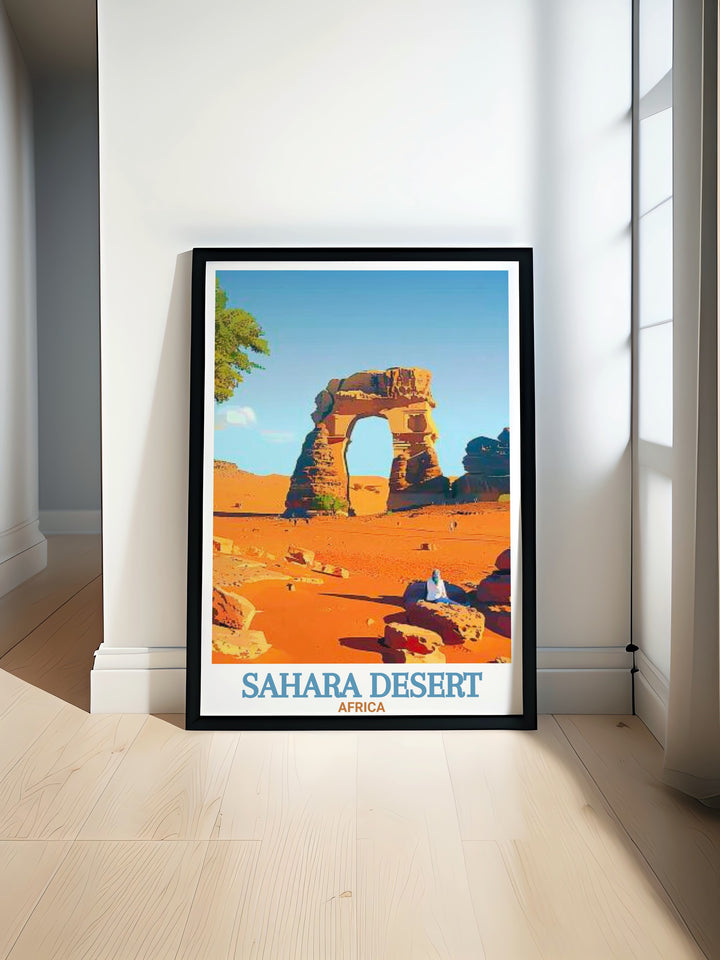 Tassili nAjjer Modern Prints showcasing the breathtaking beauty of the Sahara Desert perfect for Africa Wall Art and Sahara Desert Decor adding elegance and adventure to any living room or office