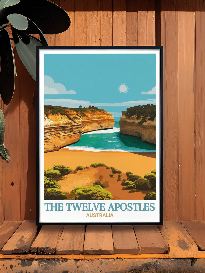 Loch Ard Gorge stunning prints designed to capture the serene and dramatic essence of these coastal landmarks perfect for any room in your home